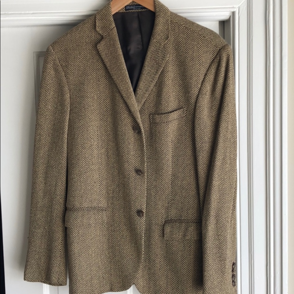 Men’s Ralph Lauren herringbone polo blazer